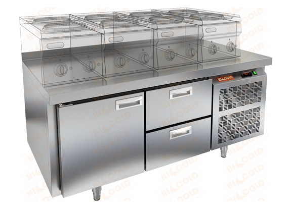 Стол морозильный под тепловое оборудование HICOLD GN 12/BT LT (-18...-10 °С)